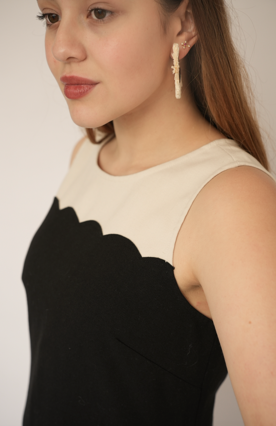 Vestido formal negro – Loft