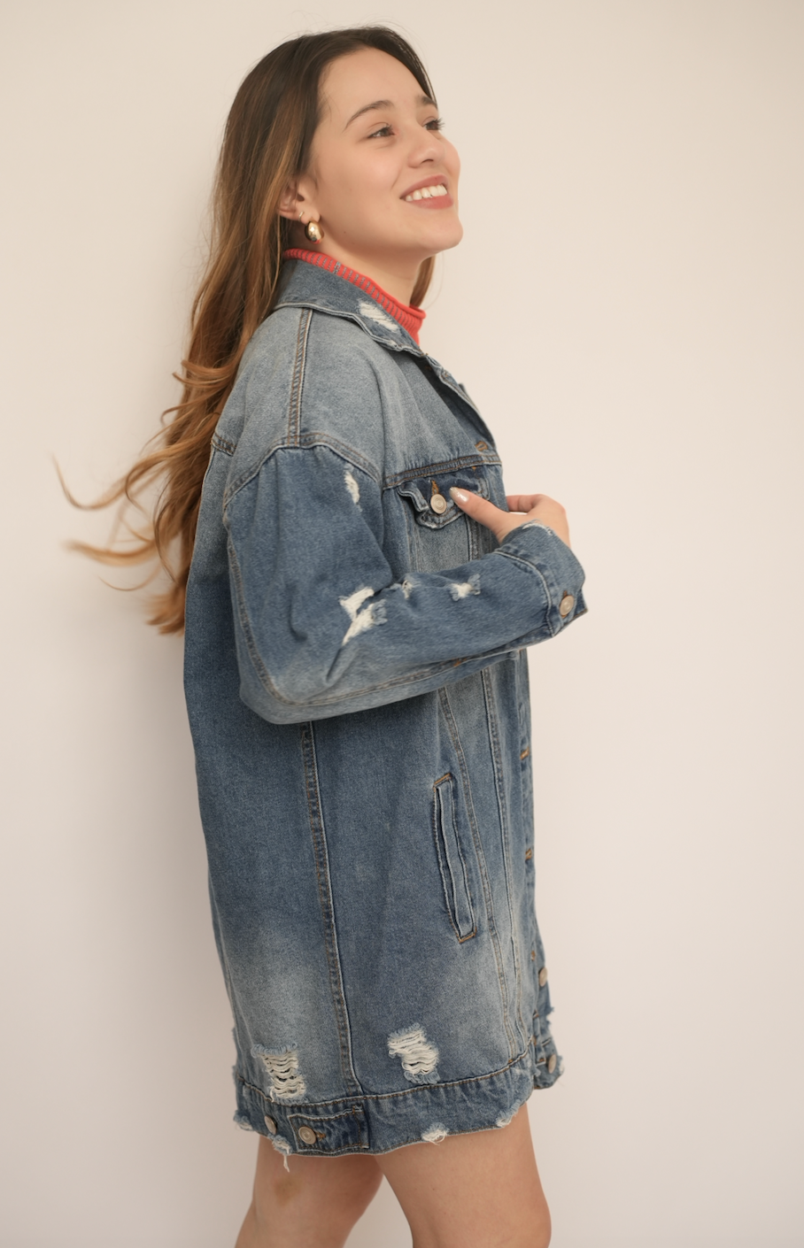 Jacket de mezclilla oversized