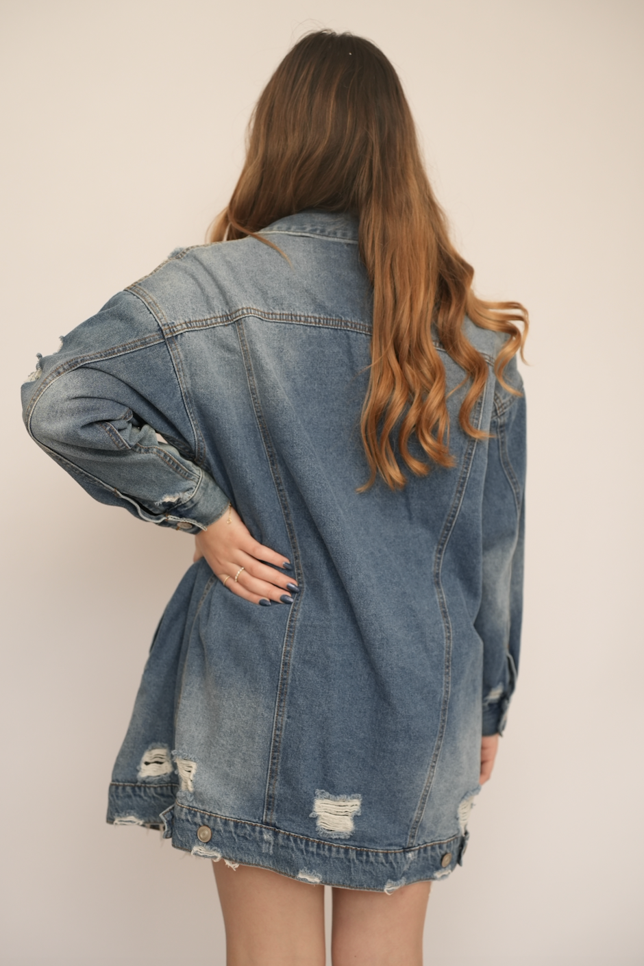 Jacket de mezclilla oversized