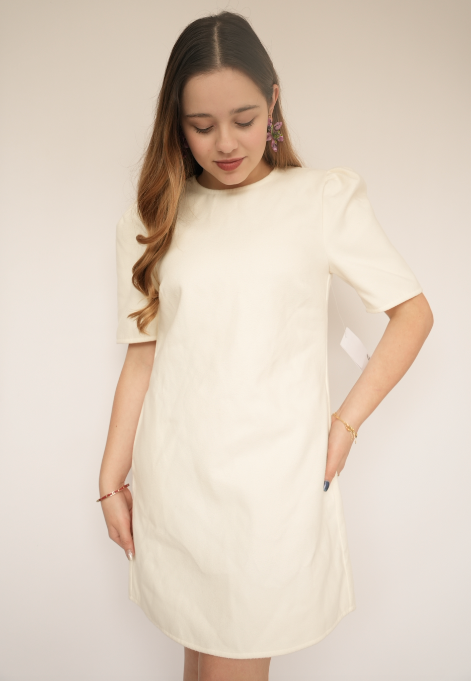 Vestido blanco never worn – JustFab