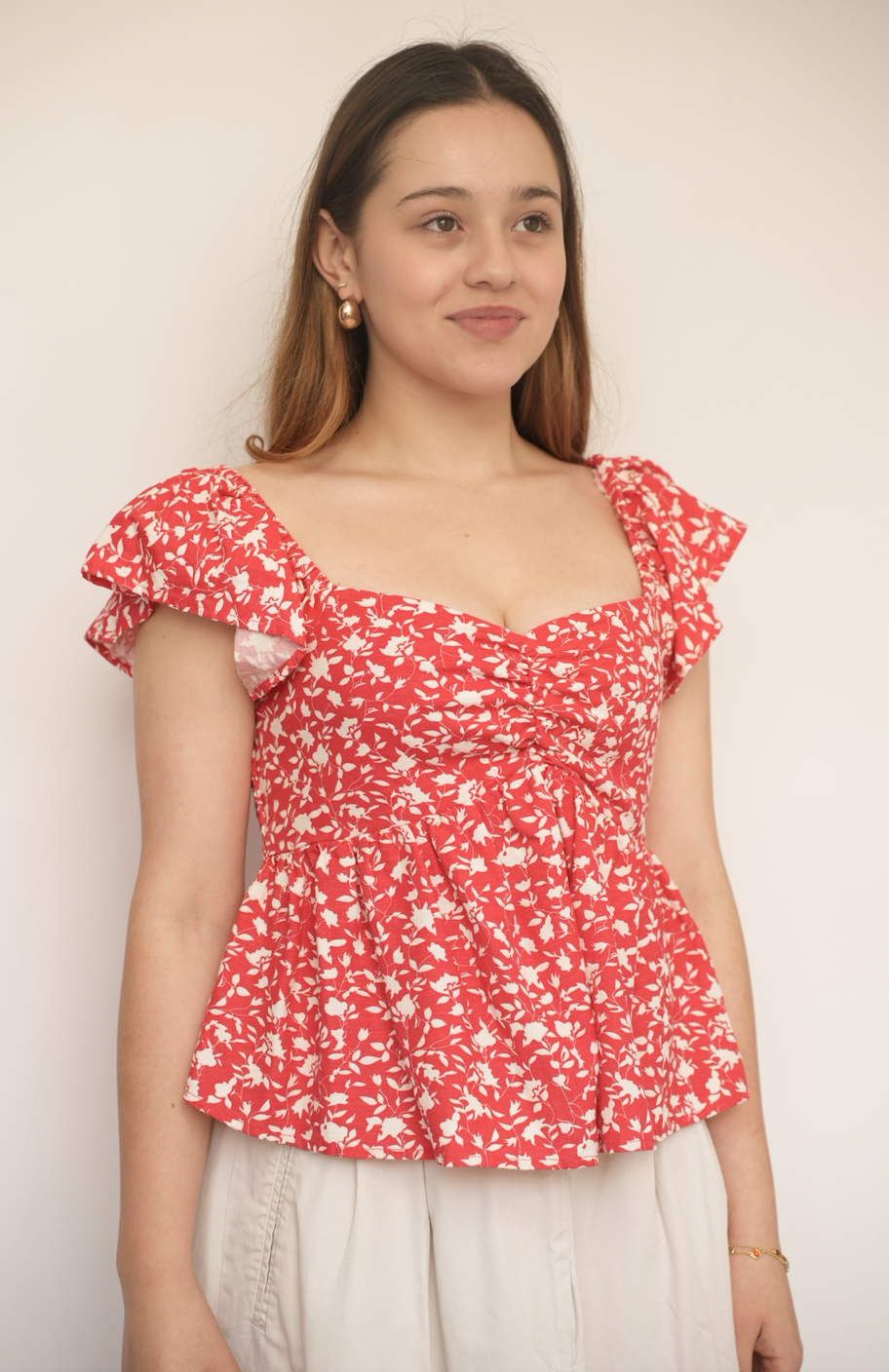 🌺 Blusa floreada romántica