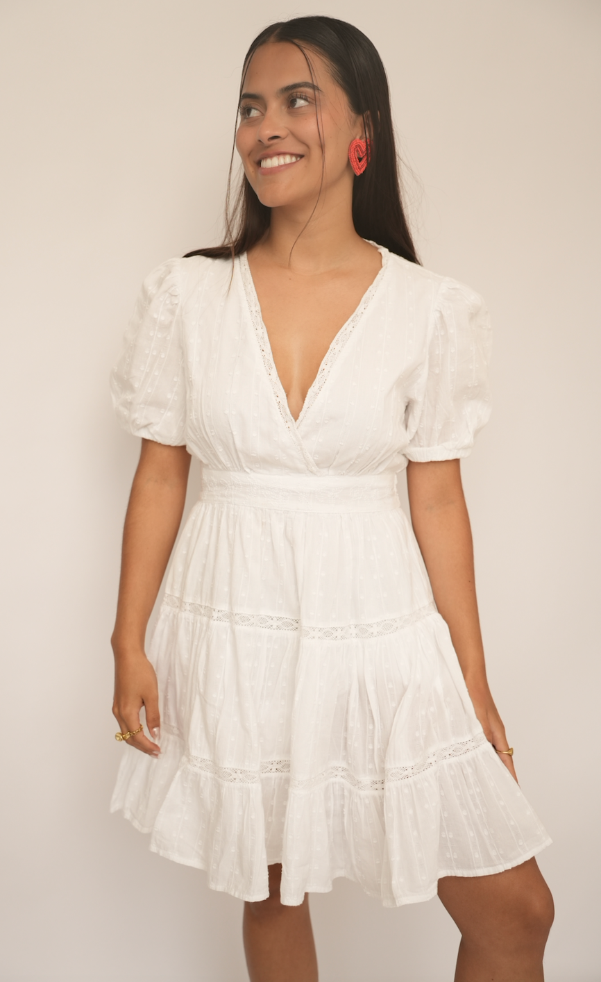 Vestido blanco Zara