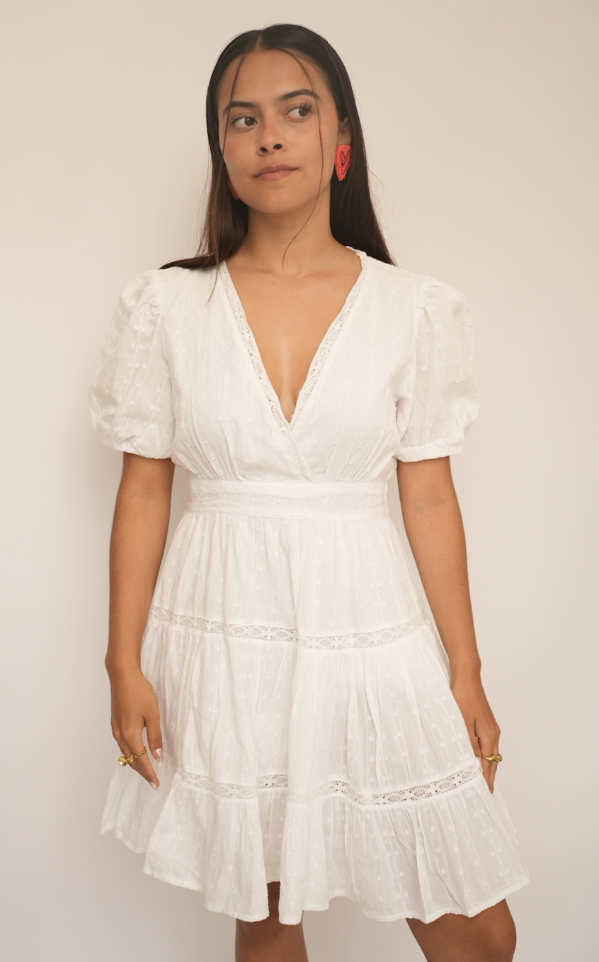 Vestido blanco Zara