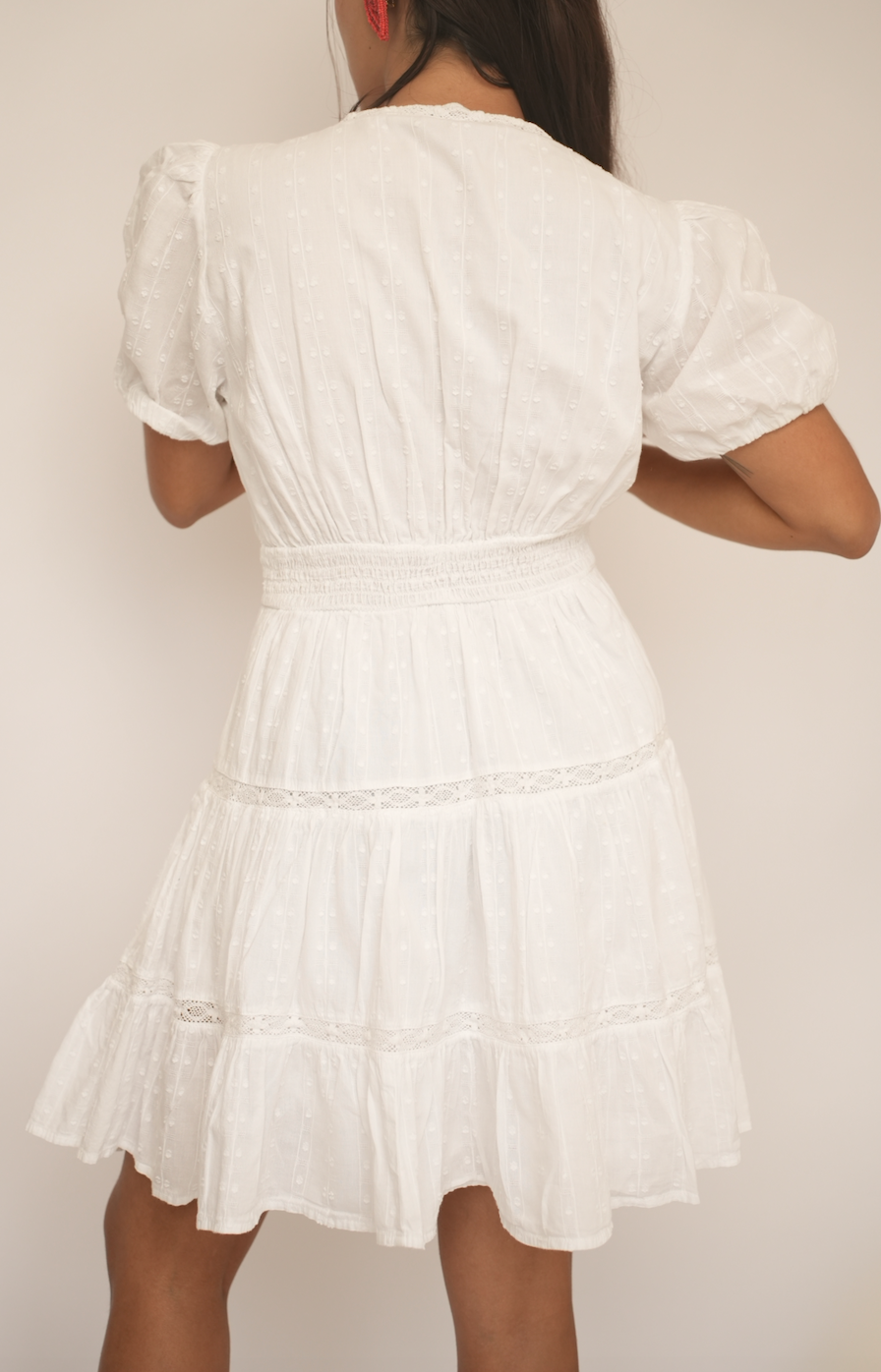 Vestido blanco Zara